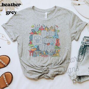 Walt Disney Shirt, Disney Inspired Shirt, Vacation Shirt - Heather Grey